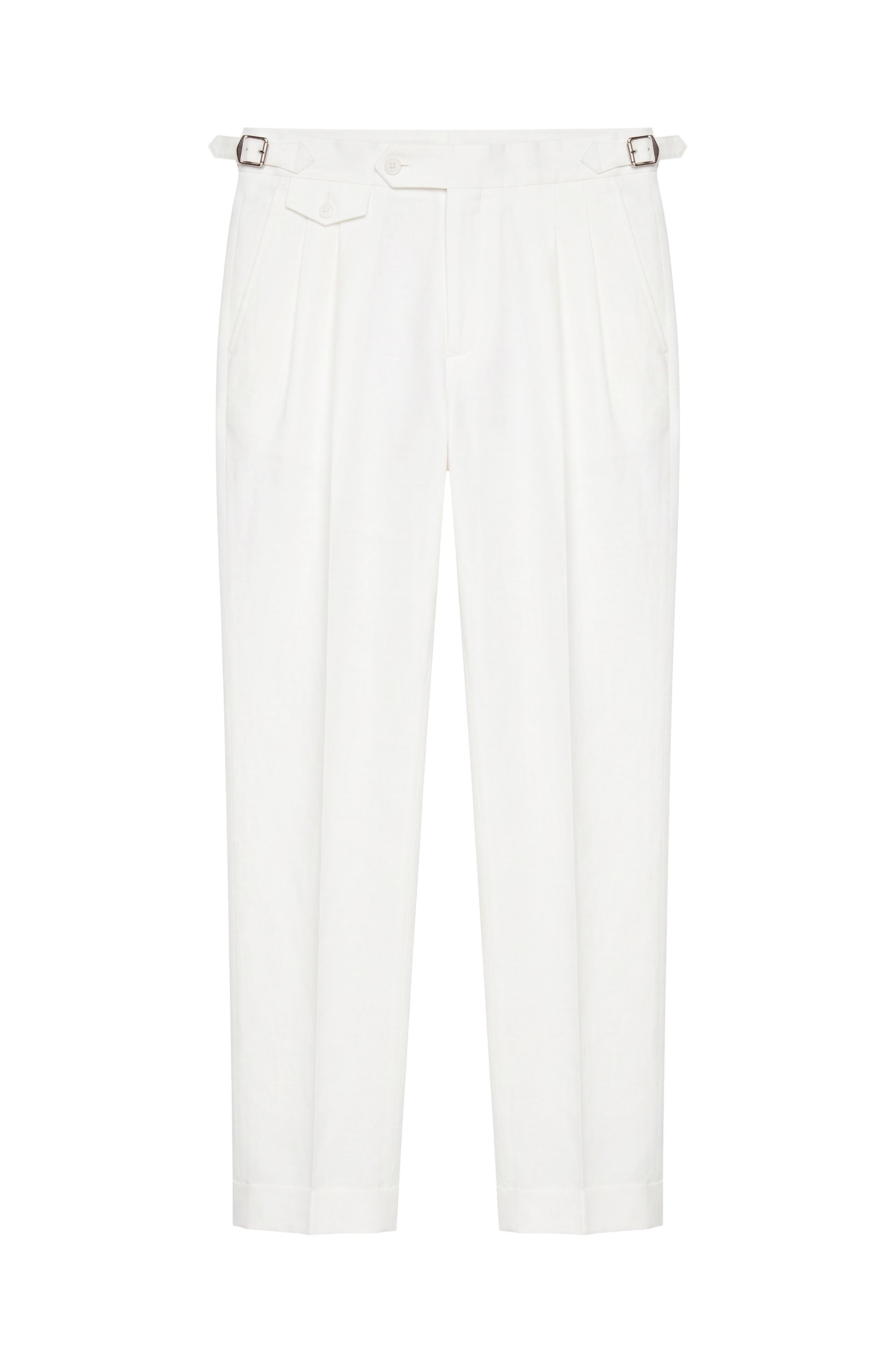 Cotton & Linen Wide-Fit Trousers - MONTEZEMOLO