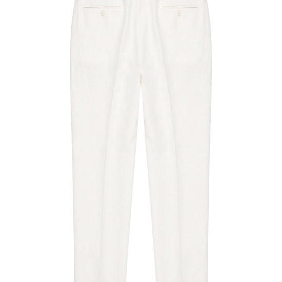 Cotton & Linen Wide-Fit Trousers - MONTEZEMOLO