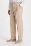 Cotton & Linen Wide-Fit Trousers - MONTEZEMOLO