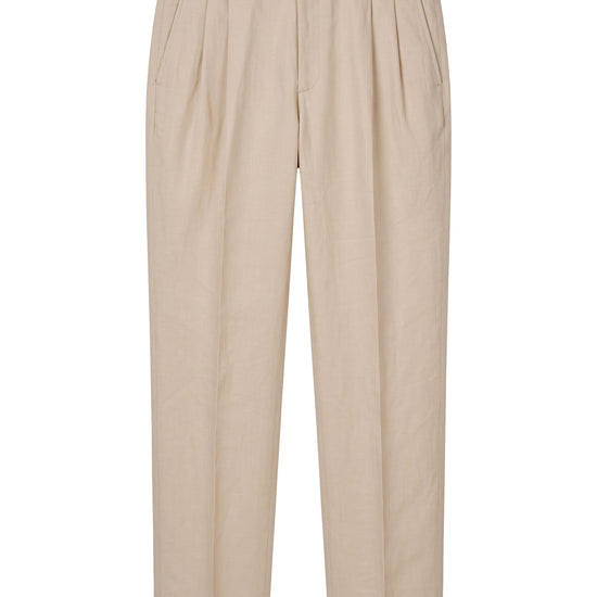 Cotton & Linen Wide-Fit Trousers - MONTEZEMOLO