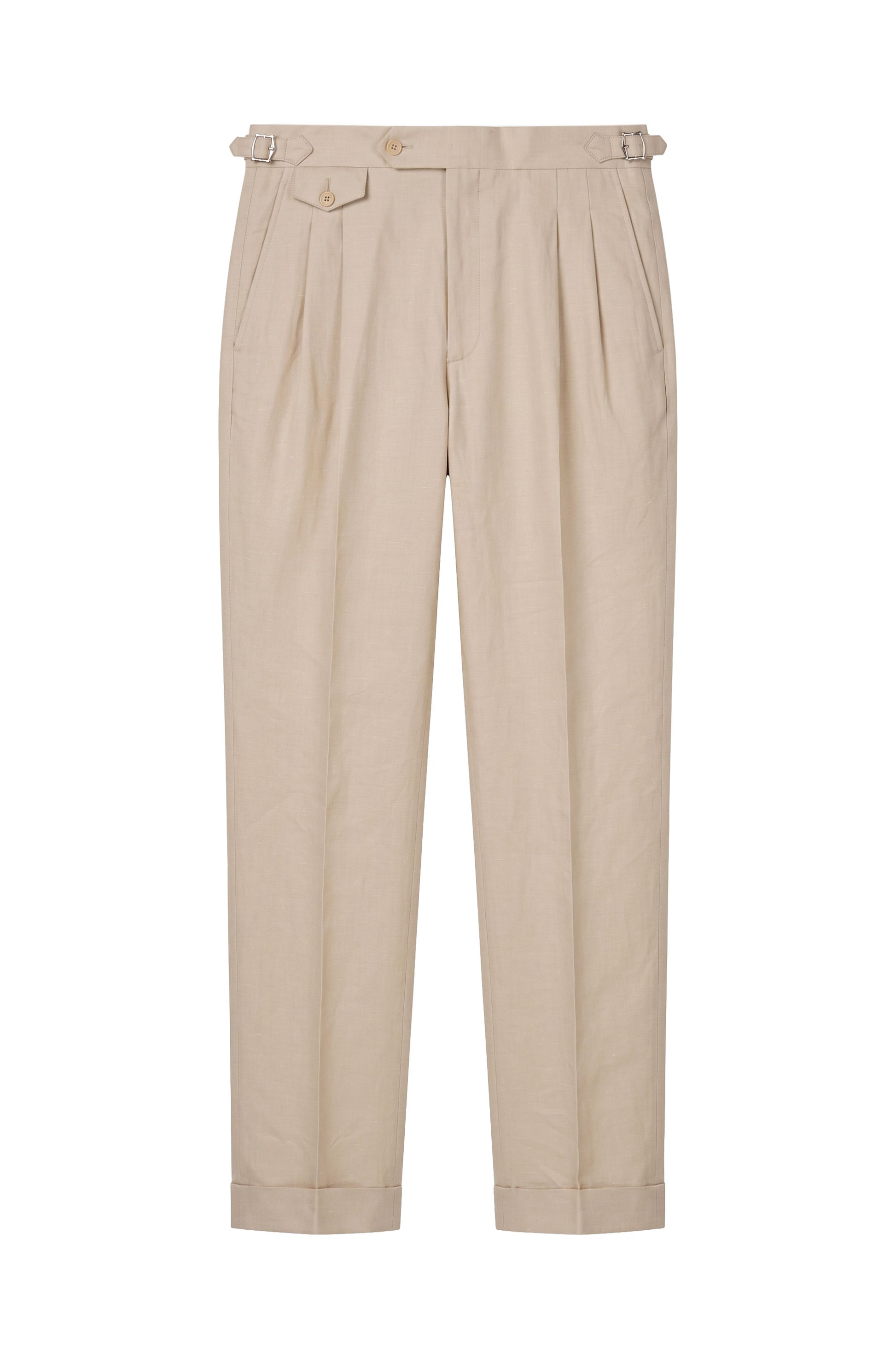 Cotton & Linen Wide-Fit Trousers - MONTEZEMOLO