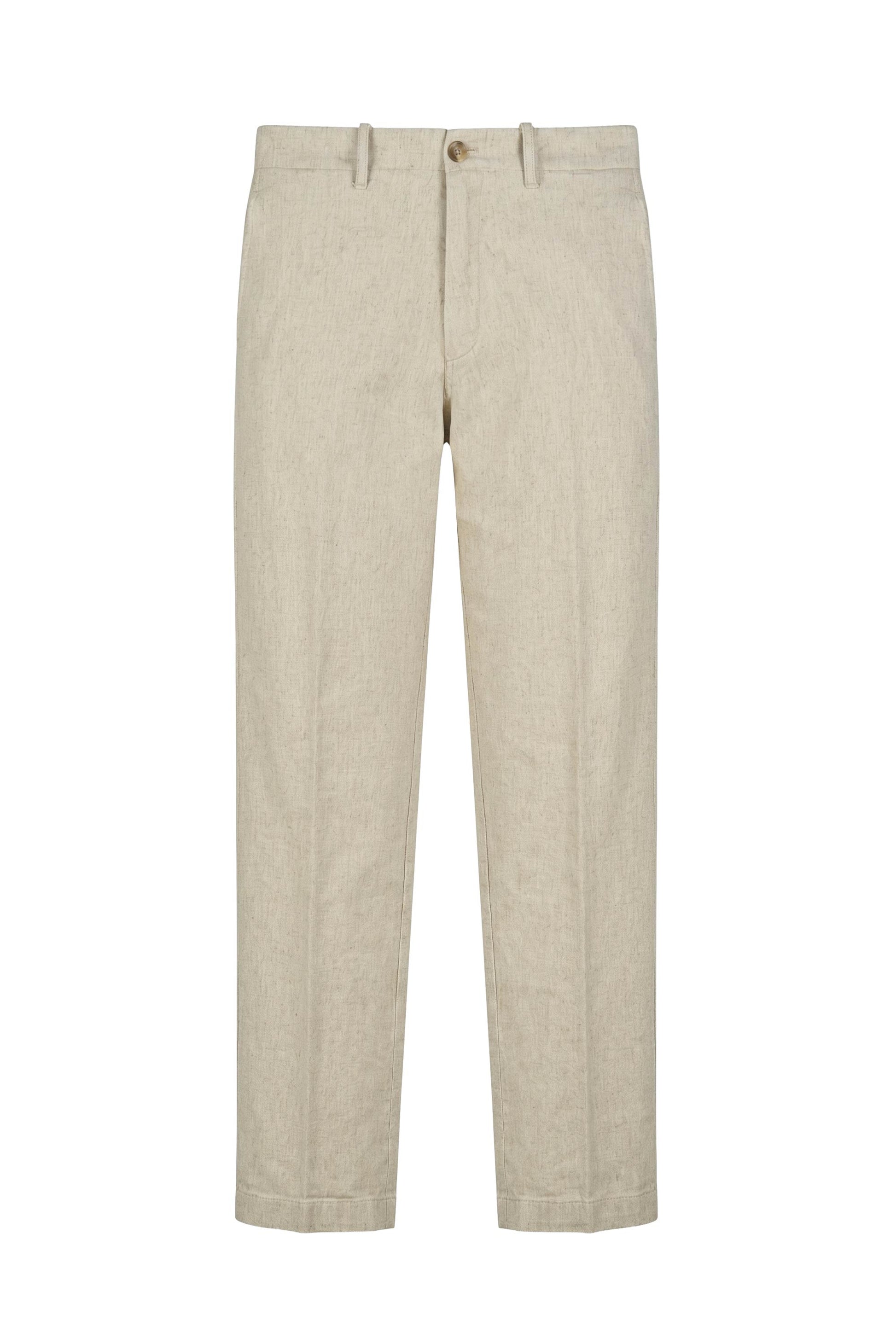Over melange denim bull trousers - MONTEZEMOLO