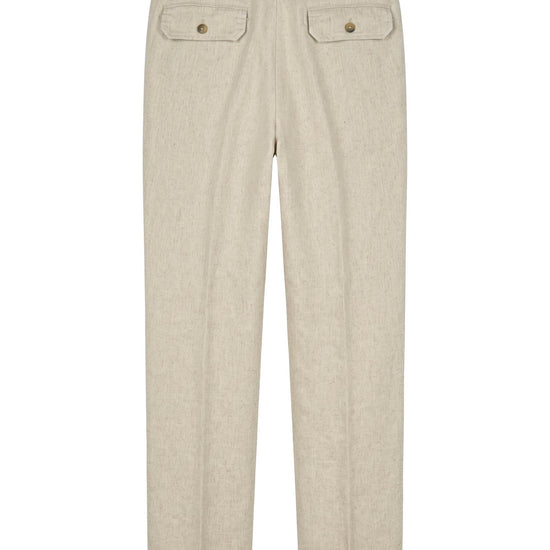 Over melange denim bull trousers - MONTEZEMOLO