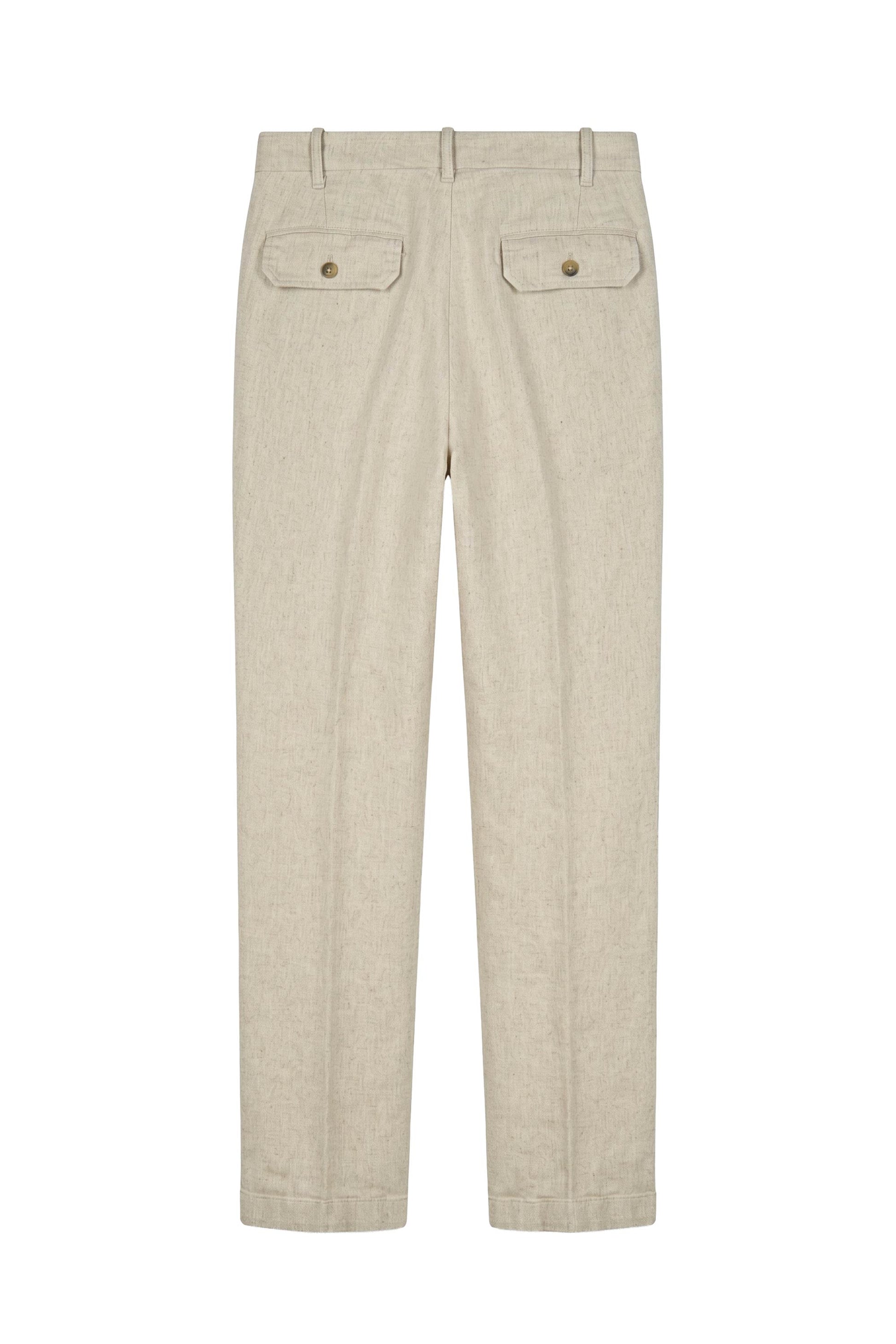 Over melange denim bull trousers - MONTEZEMOLO