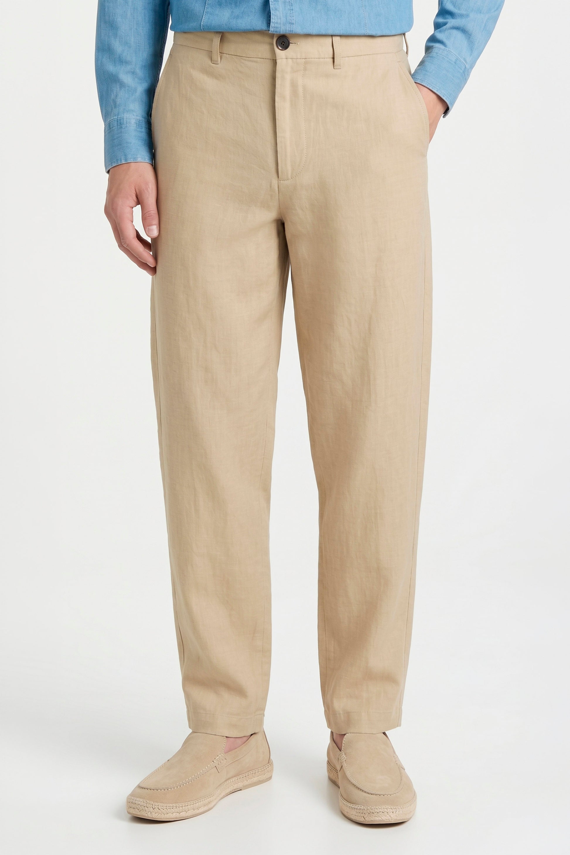 Cotton and linen trousers - MONTEZEMOLO