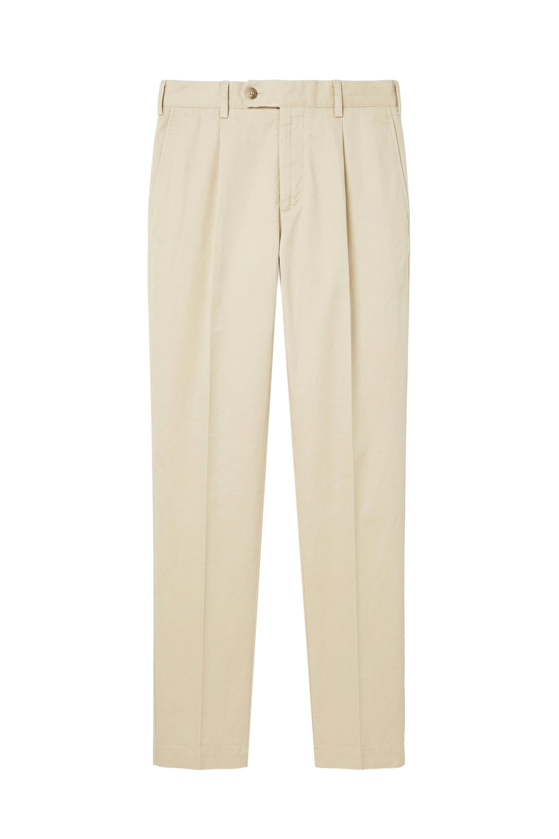 Single-Pleat Cotton Chinos - MONTEZEMOLO