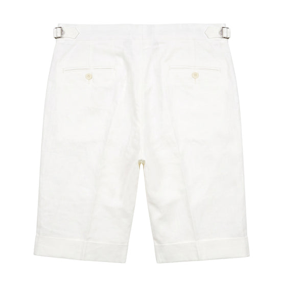 Cotton & Linen Wide-Fit Bermuda Shorts - MONTEZEMOLO