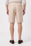 Cotton & Linen Wide-Fit Bermuda Shorts - MONTEZEMOLO