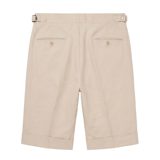 Cotton & Linen Wide-Fit Bermuda Shorts - MONTEZEMOLO