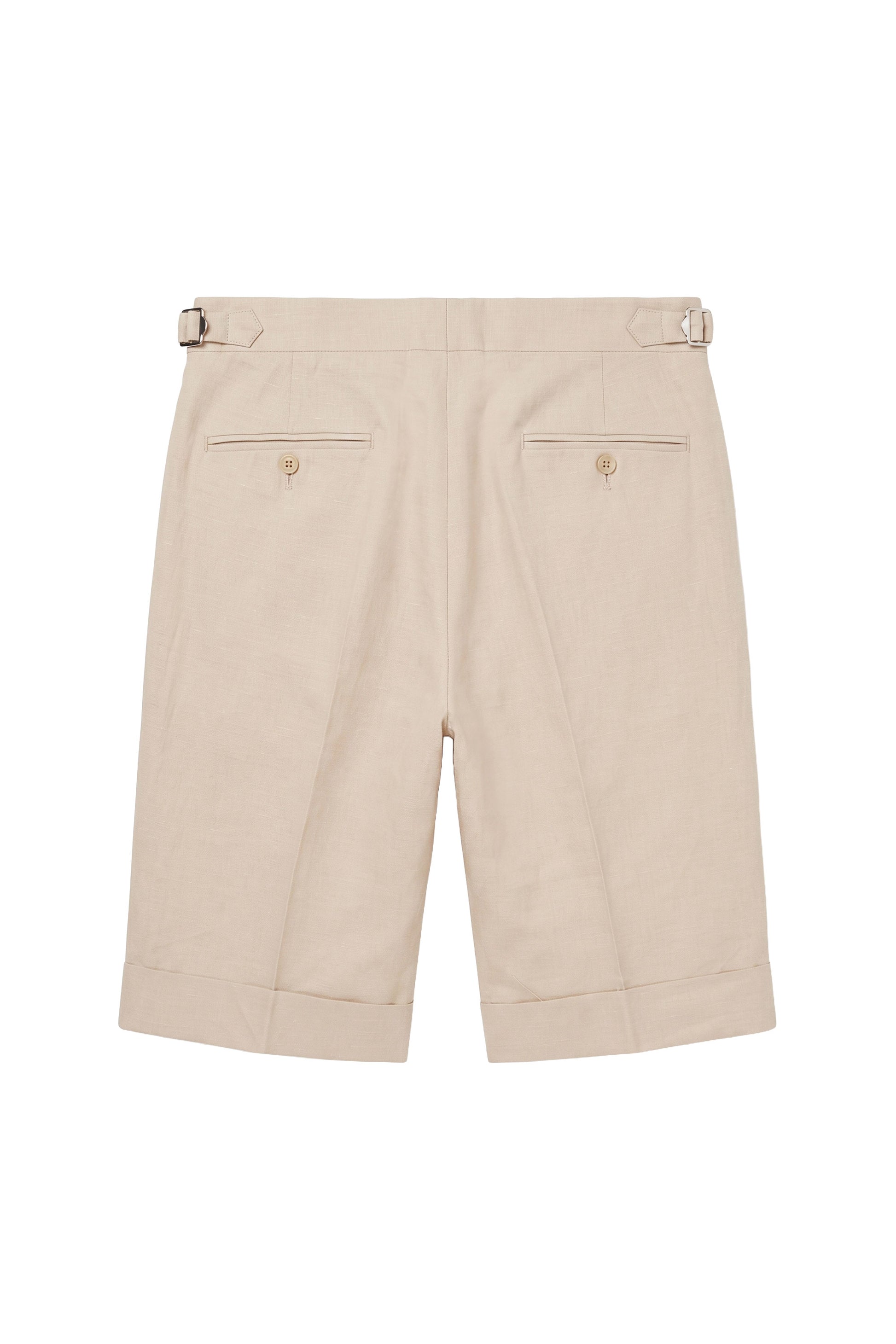 Cotton & Linen Wide-Fit Bermuda Shorts - MONTEZEMOLO