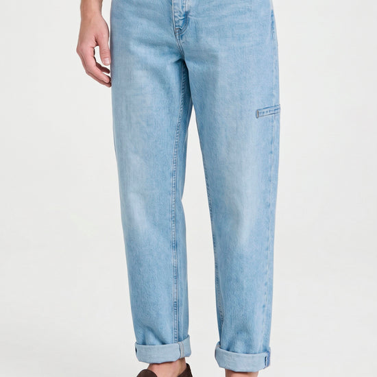 Faded-Denim Five-pocket trousers - MONTEZEMOLO