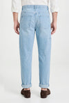 Faded-Denim Five-pocket trousers - MONTEZEMOLO