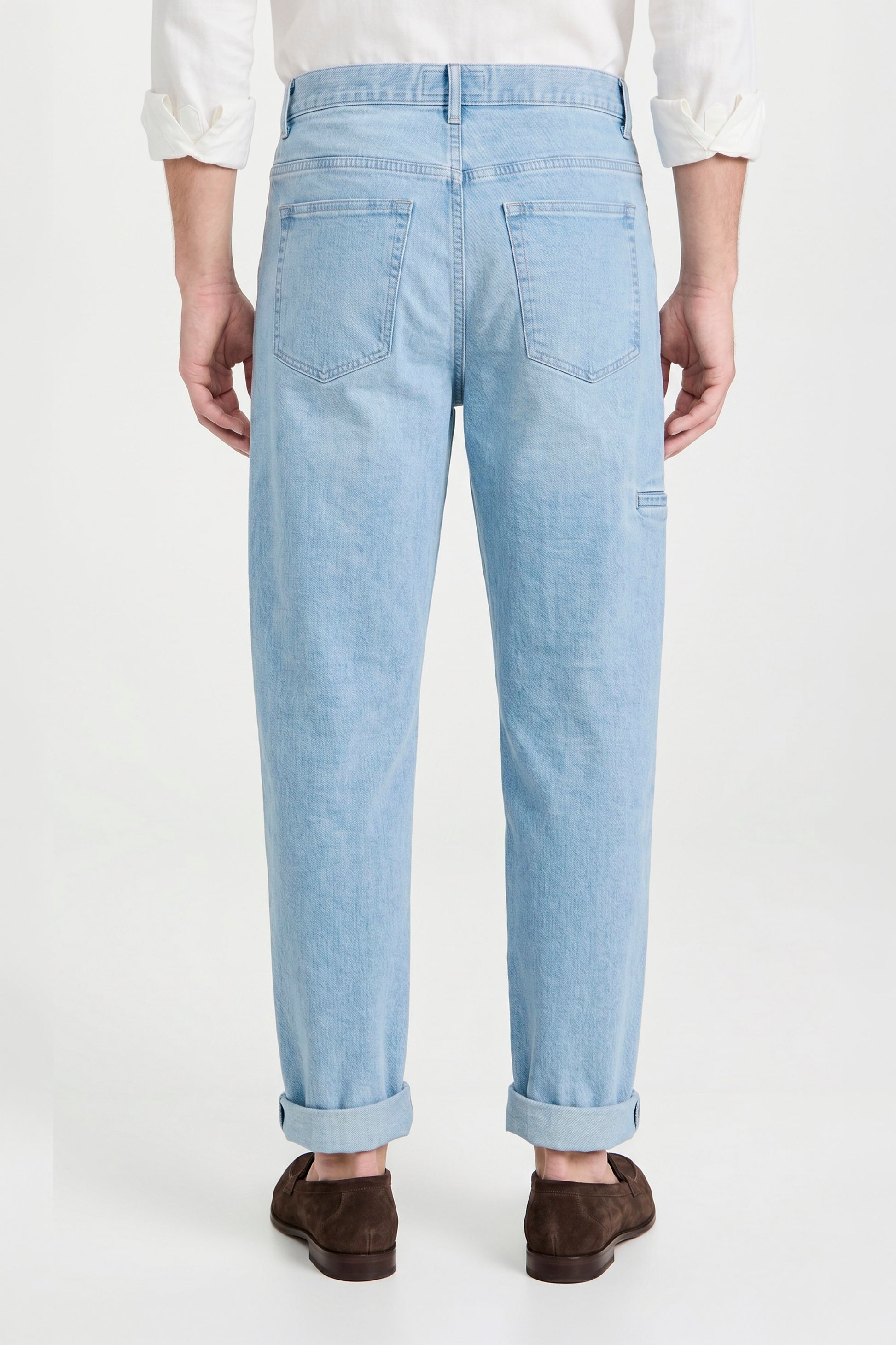 Faded-Denim Five-pocket trousers - MONTEZEMOLO