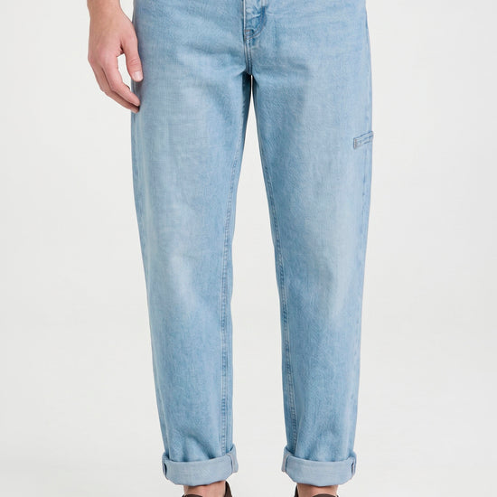 Faded-Denim Five-pocket trousers - MONTEZEMOLO