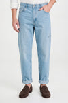Faded-Denim Five-pocket trousers - MONTEZEMOLO