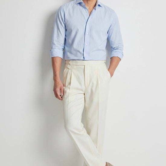 Giro-Inglese Weave Cotton Shirt - MONTEZEMOLO