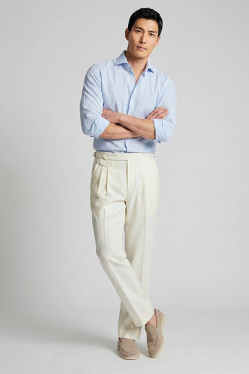 Giro-Inglese Weave Cotton Shirt - MONTEZEMOLO