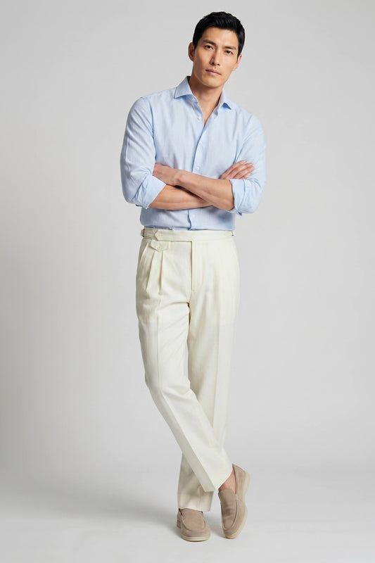 Giro-Inglese Weave Cotton Shirt - MONTEZEMOLO