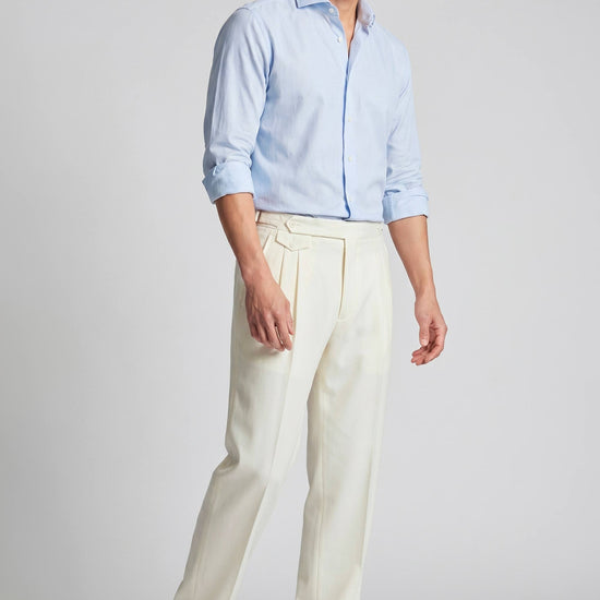 Giro-Inglese Weave Cotton Shirt - MONTEZEMOLO