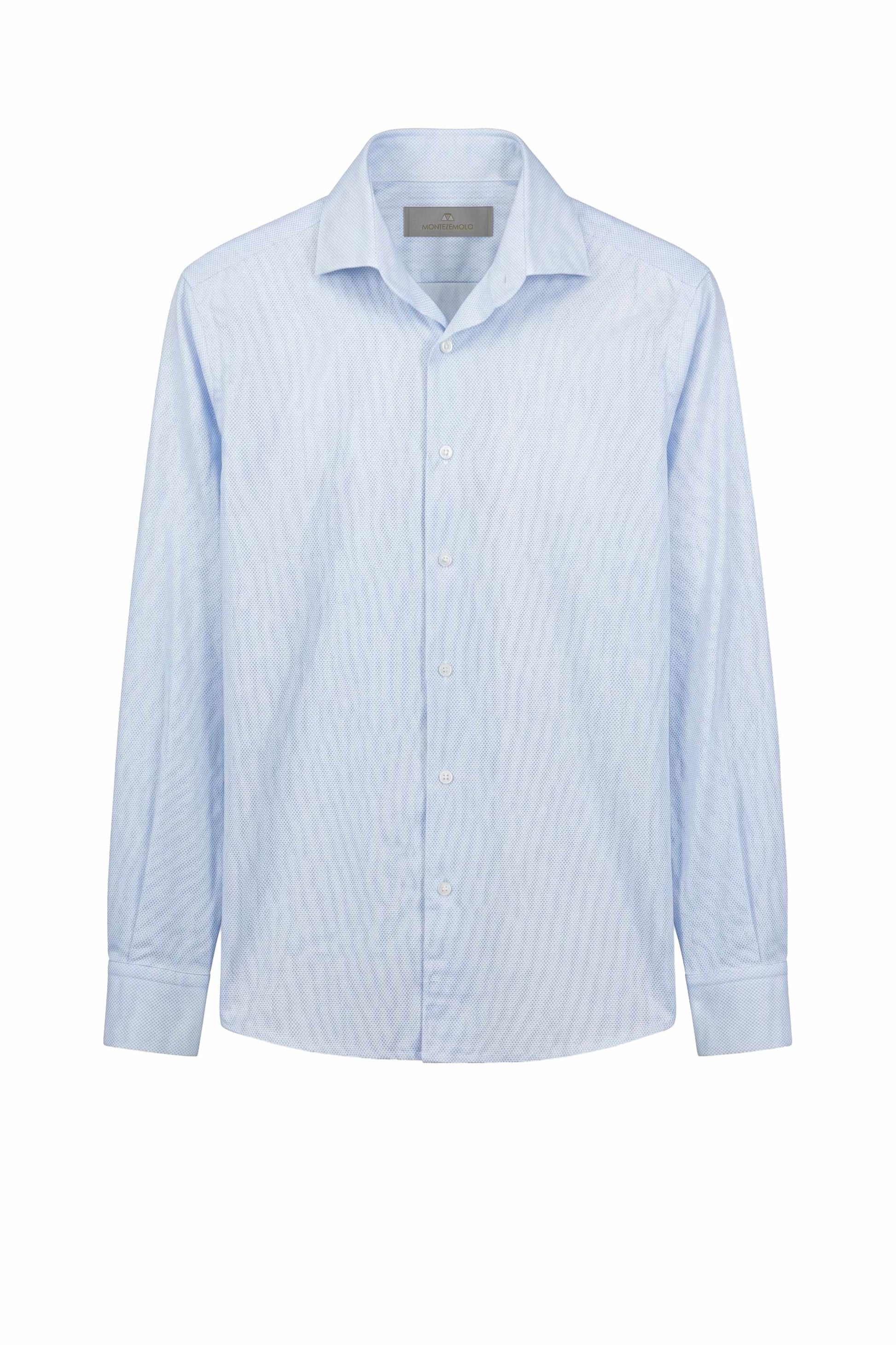 Giro-Inglese Weave Cotton Shirt - MONTEZEMOLO