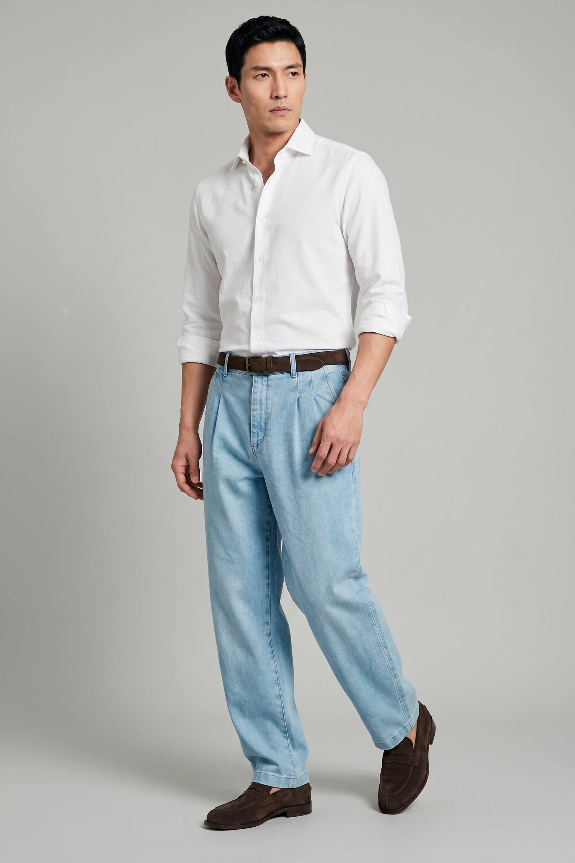 Giro-Inglese Weave Cotton Shirt - MONTEZEMOLO