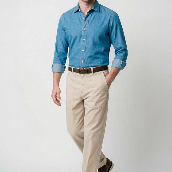 Stretch denim shirt - MONTEZEMOLO