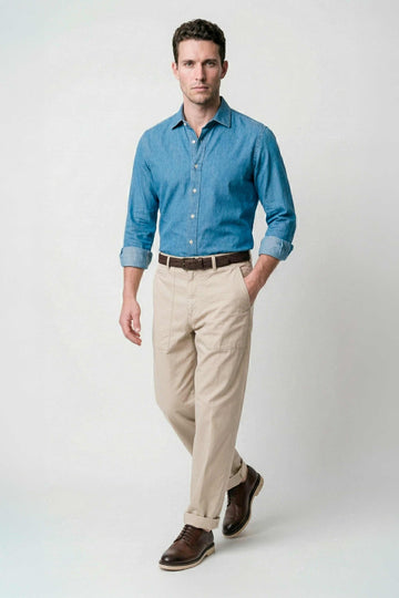 Stretch denim shirt - MONTEZEMOLO