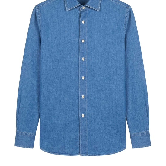 Stretch denim shirt - MONTEZEMOLO