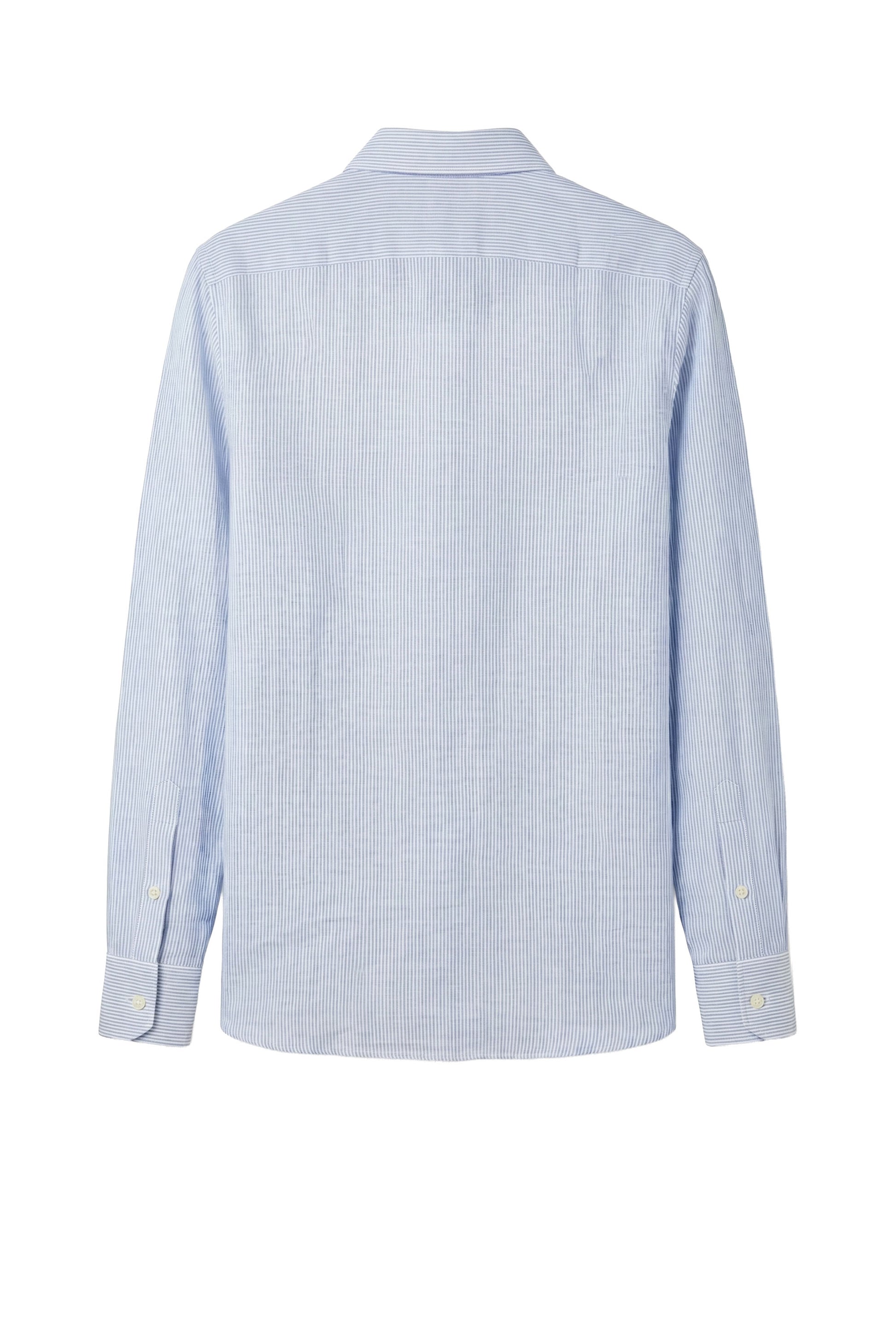 Pure linen fine striped shirt - MONTEZEMOLO