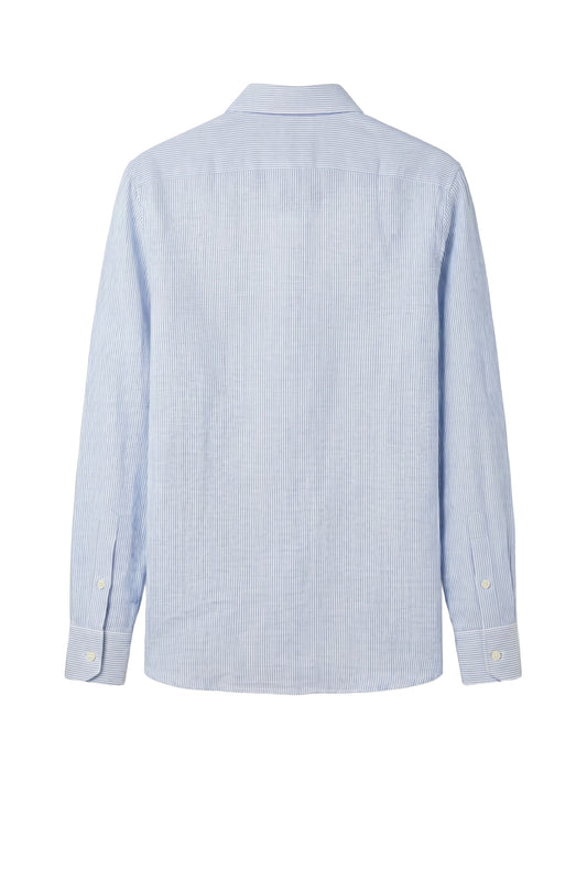 Pure linen fine striped shirt - MONTEZEMOLO