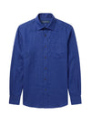 Linen & cotton shirt with chest pocket - MONTEZEMOLO