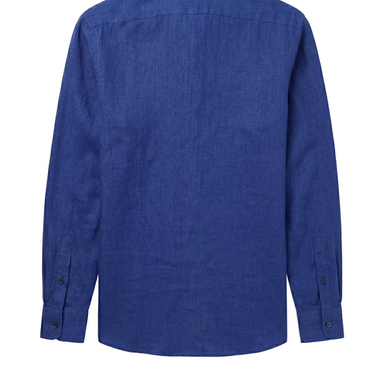 Linen & cotton shirt with chest pocket - MONTEZEMOLO
