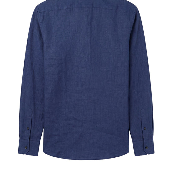 Linen & cotton shirt with chest pocket - MONTEZEMOLO