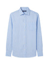 Linen & cotton shirt with chest pocket - MONTEZEMOLO