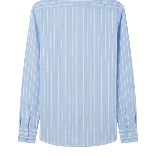 Linen & cotton shirt with chest pocket - MONTEZEMOLO