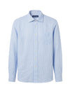Linen & cotton shirt with chest pocket - MONTEZEMOLO