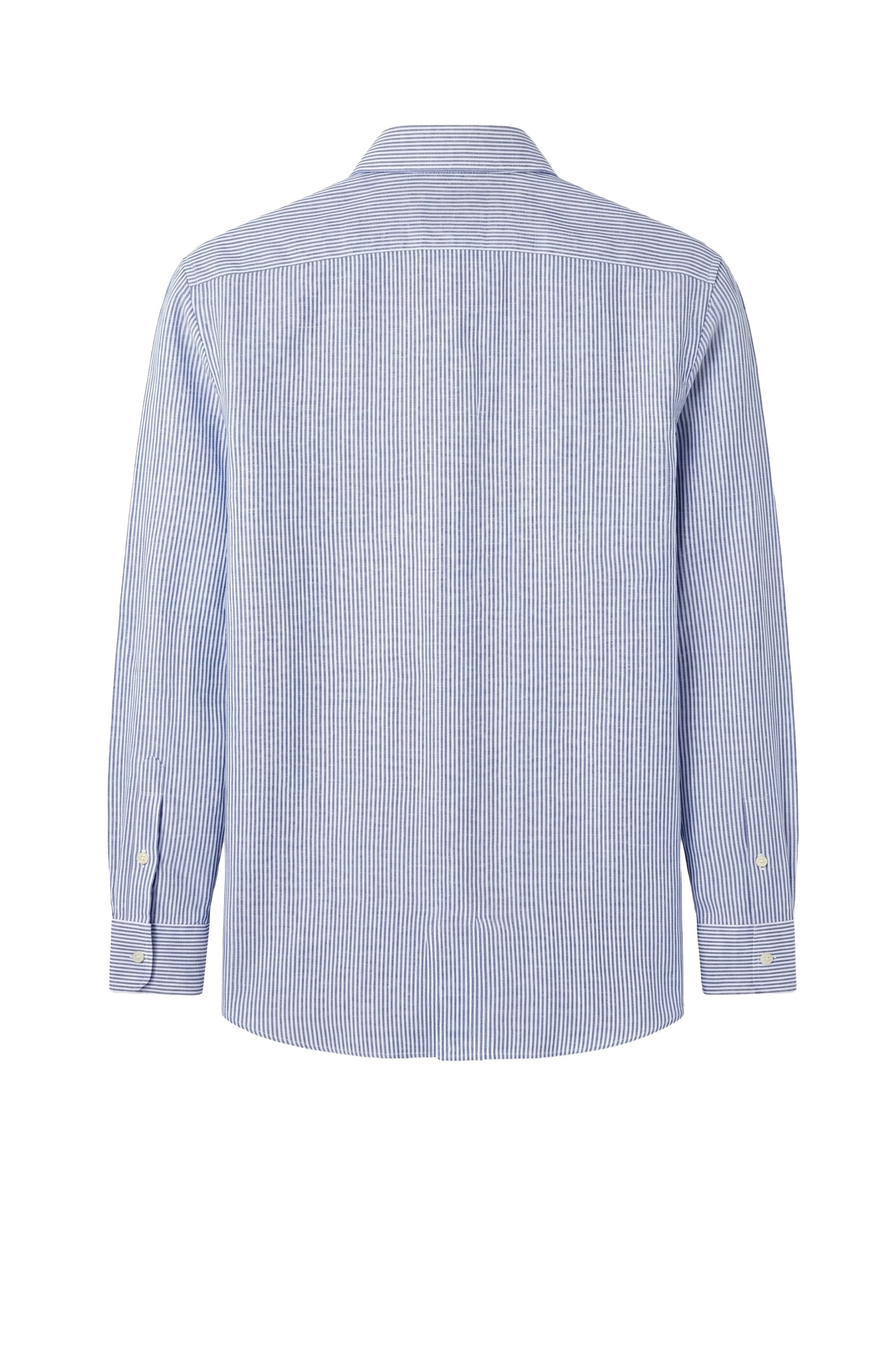Linen & cotton shirt with chest pocket - MONTEZEMOLO