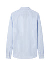 Striped Linen & cotton shirt with chest pocket - MONTEZEMOLO