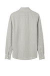 Striped Linen & cotton shirt with chest pocket - MONTEZEMOLO