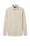 Linen & cotton shirt with chest pocket - MONTEZEMOLO