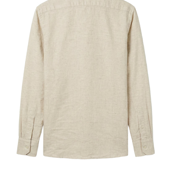 Linen & cotton shirt with chest pocket - MONTEZEMOLO