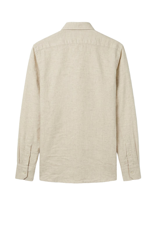 Linen & cotton shirt with chest pocket - MONTEZEMOLO