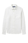Linen & cotton shirt with chest pocket - MONTEZEMOLO