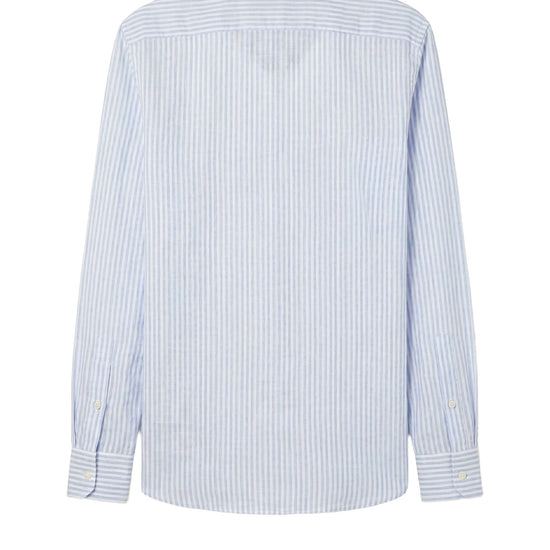 Linen & cotton shirt with chest pocket - MONTEZEMOLO