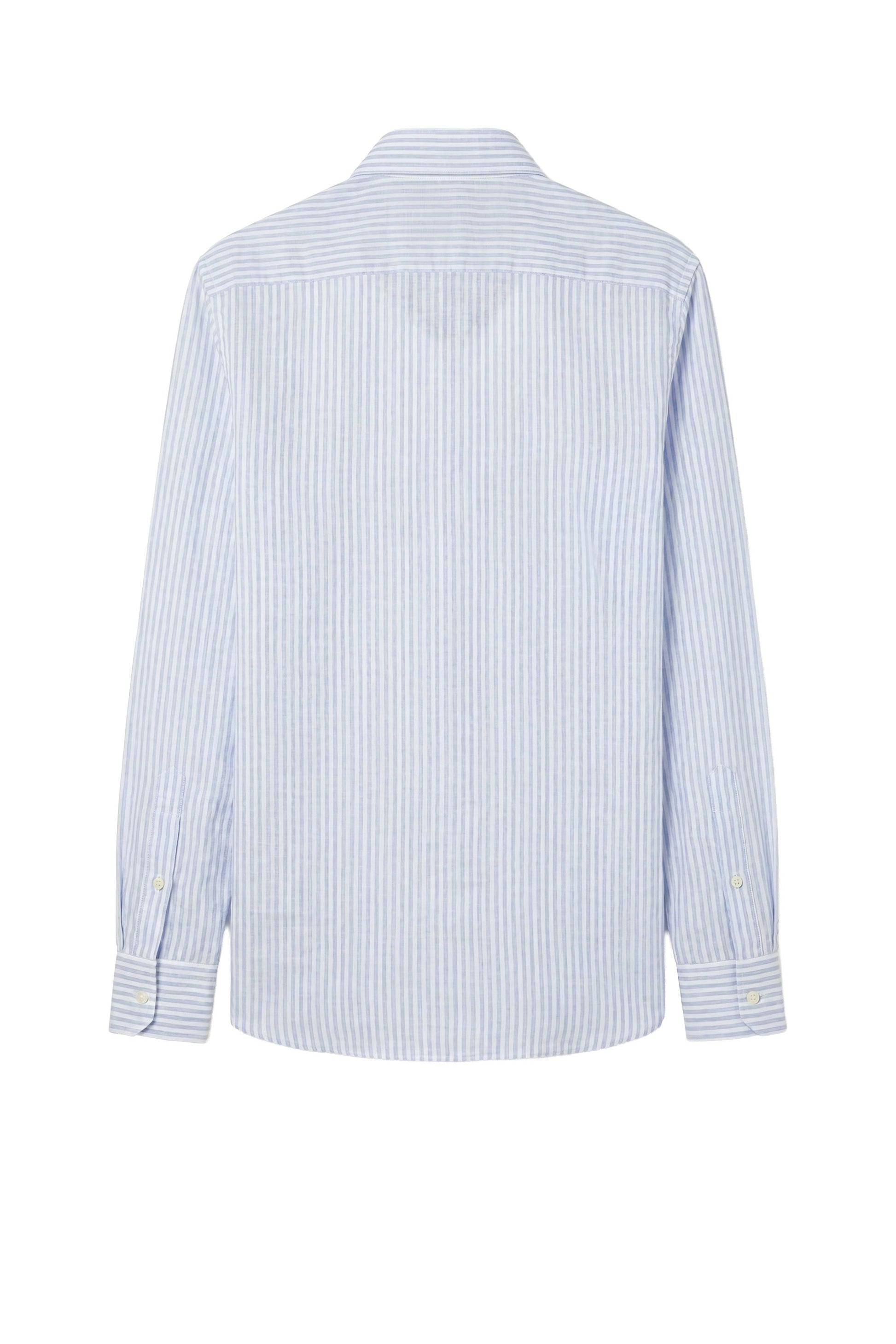 Linen & cotton shirt with chest pocket - MONTEZEMOLO