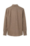 Pure linen button-down spear collar shirt - MONTEZEMOLO