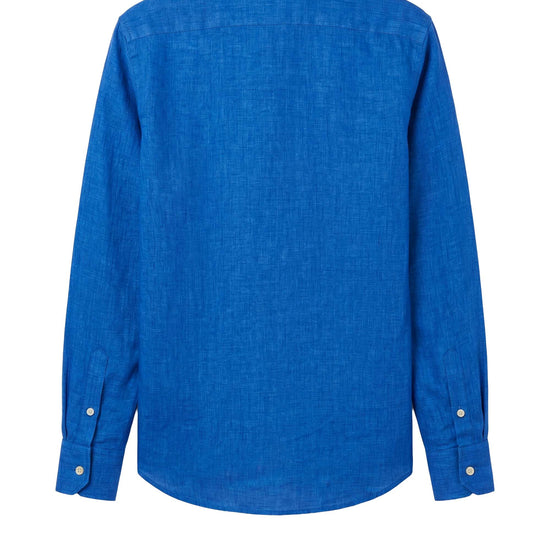 Pure linen button-down spear collar shirt - MONTEZEMOLO