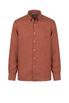 Pure linen button-down spear collar shirt - MONTEZEMOLO