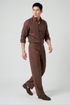 Pure linen button-down spear collar shirt - MONTEZEMOLO
