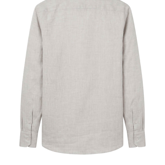 Pure linen button-down spear collar shirt - MONTEZEMOLO